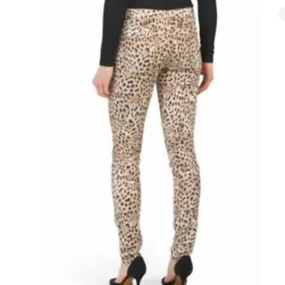 Roberto Cavalli Leopard Skinny Pants Jeans Hidden Spellout IT 42 US 6 B2 - Picture 2 of 13